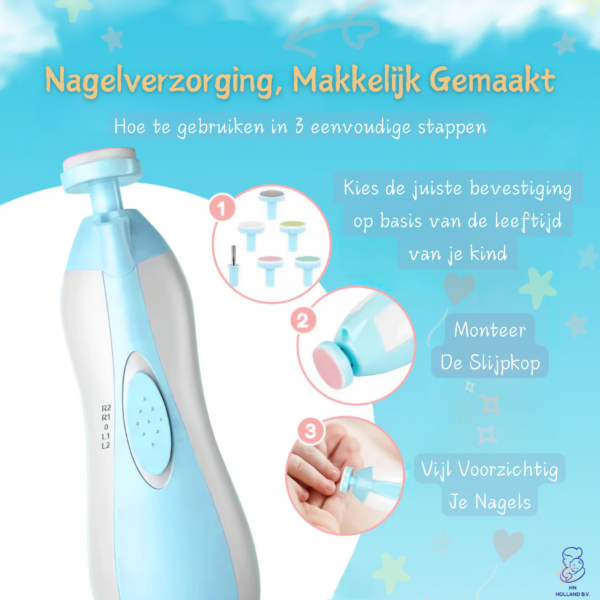 Draagbare Elektrische Veiligheid Nagelknipper voor baby's