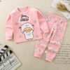 Kinderpyjama, schaap met "BaaBaa Sheep" op roze shirt