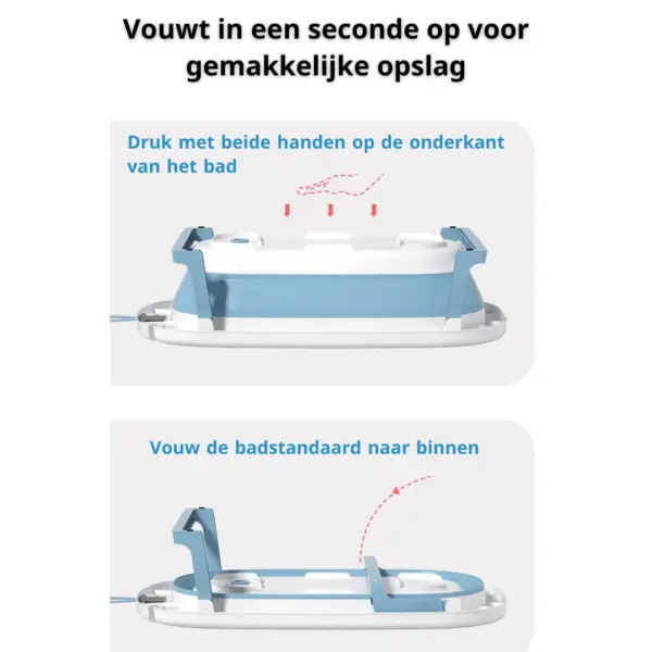 Vouwbaar-Babybad-met-Kussen-en-Thermometer- Vouwbaar Babybad met Kussen en Thermometer
