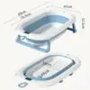 Vouwbaar Babybad met Kussen en Thermometer