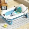Vouwbaar Babybad met Kussen en Thermometer