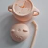 BPA-vrije onbreekbare open leercup voor peuters – siliconen babytrainingsbeker voor zelfstandig drinken.