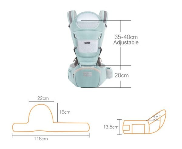 Ergonomische-3-in-1-babydraagdoek-van-katoen-met-heupzitje-0 Ergonomische 3-in-1 Babydrager