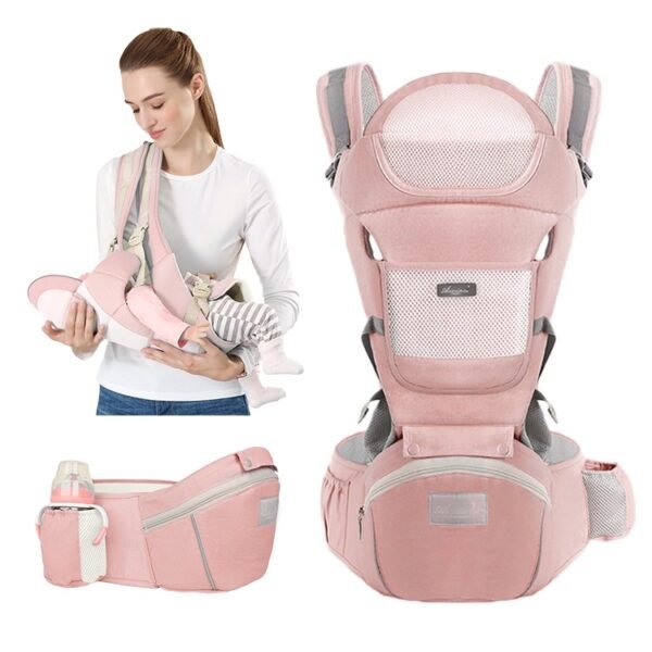 Ergonomische-3-in-1-babydraagdoek-van-katoen-met-heupzitje-6 Ergonomische 3-in-1 Babydrager