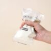 100% BPA-vrije moedermelk bewaarzak van PET en PES met ritssluiting.