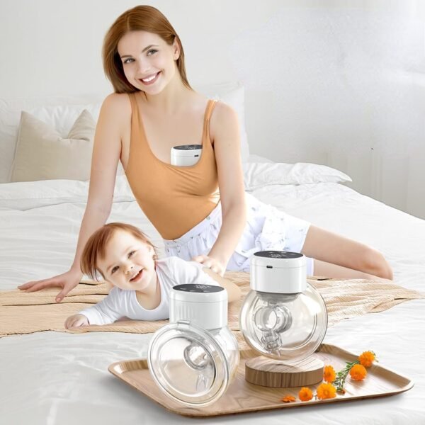 draadloze-elektrische-borstkolf-0 Comfortabele siliconen draadloze elektrische borstkolf – draagbaar en handsfree