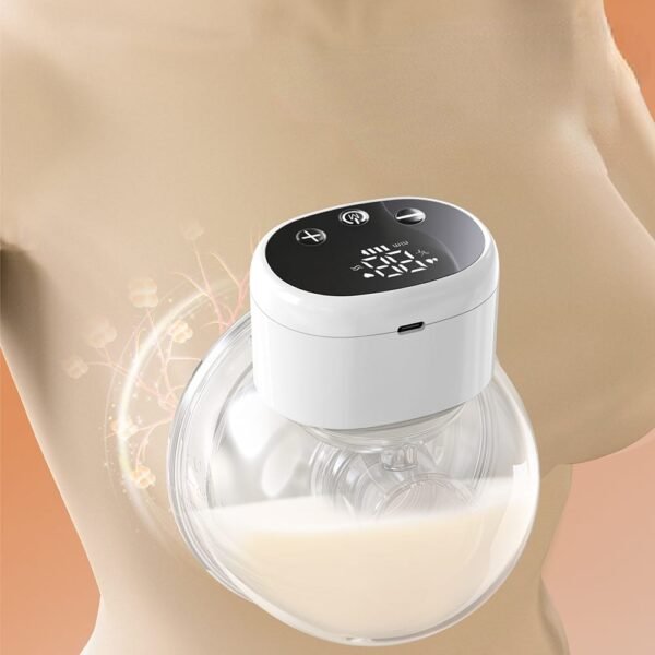draadloze-elektrische-borstkolf-4 Comfortabele siliconen draadloze elektrische borstkolf – draagbaar en handsfree